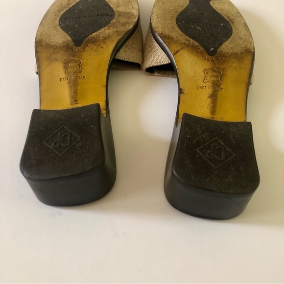Donald J. Pliner Brown Leather Band Slide Sandals - Picture 11 of 11